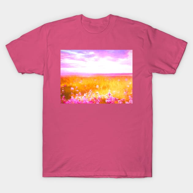 Pink Meadow T-Shirt by jasminaseidl